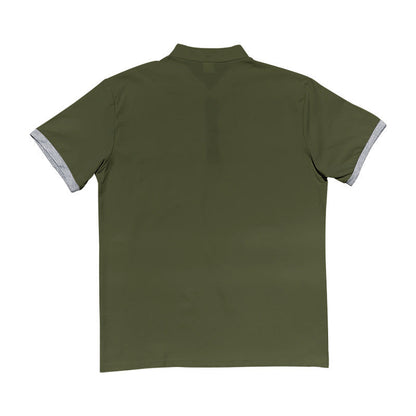 Herren Polo Kurzarm Kontrastknöpfe Brusttasche Modern