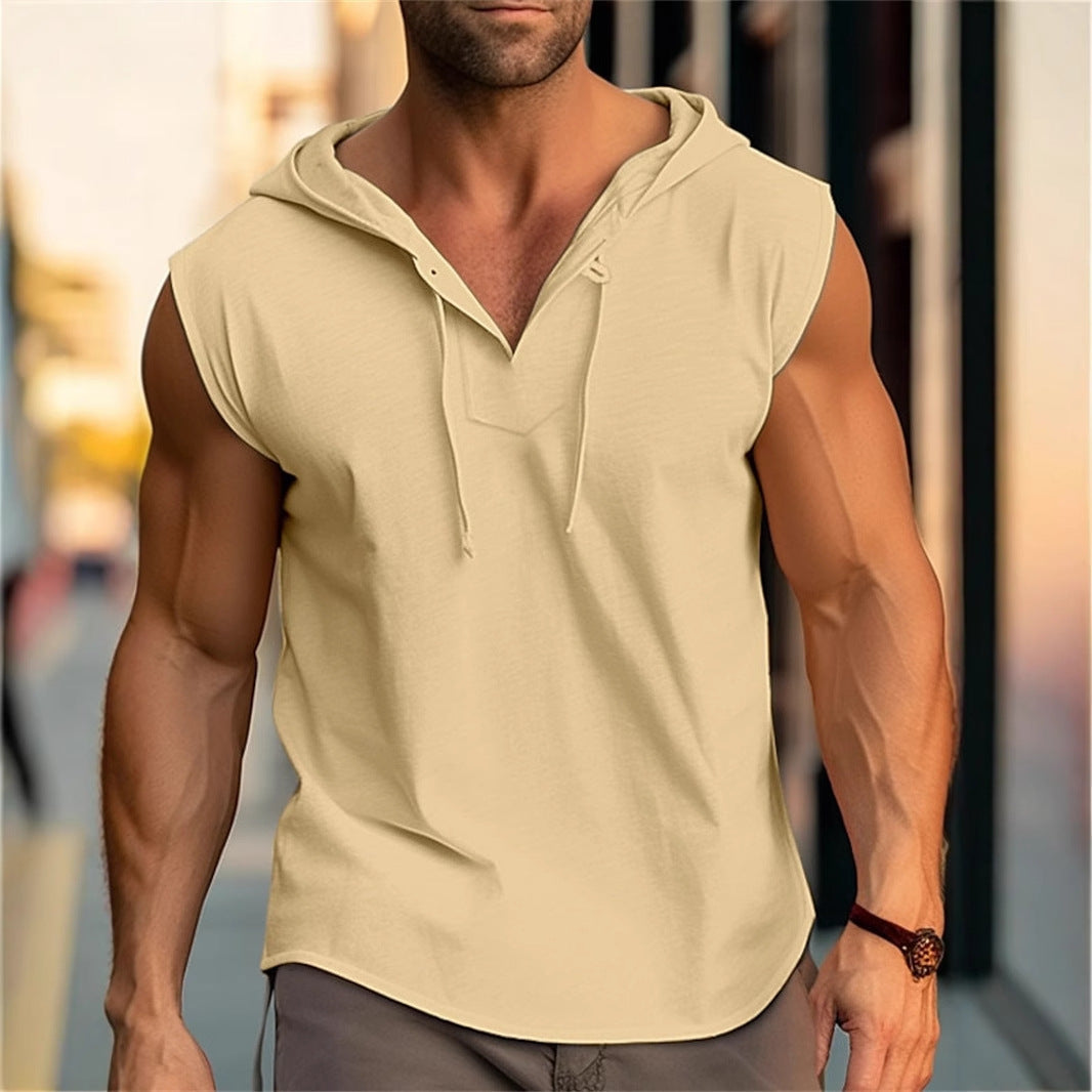 Herren Kapuzenshirt Sportlich Grau