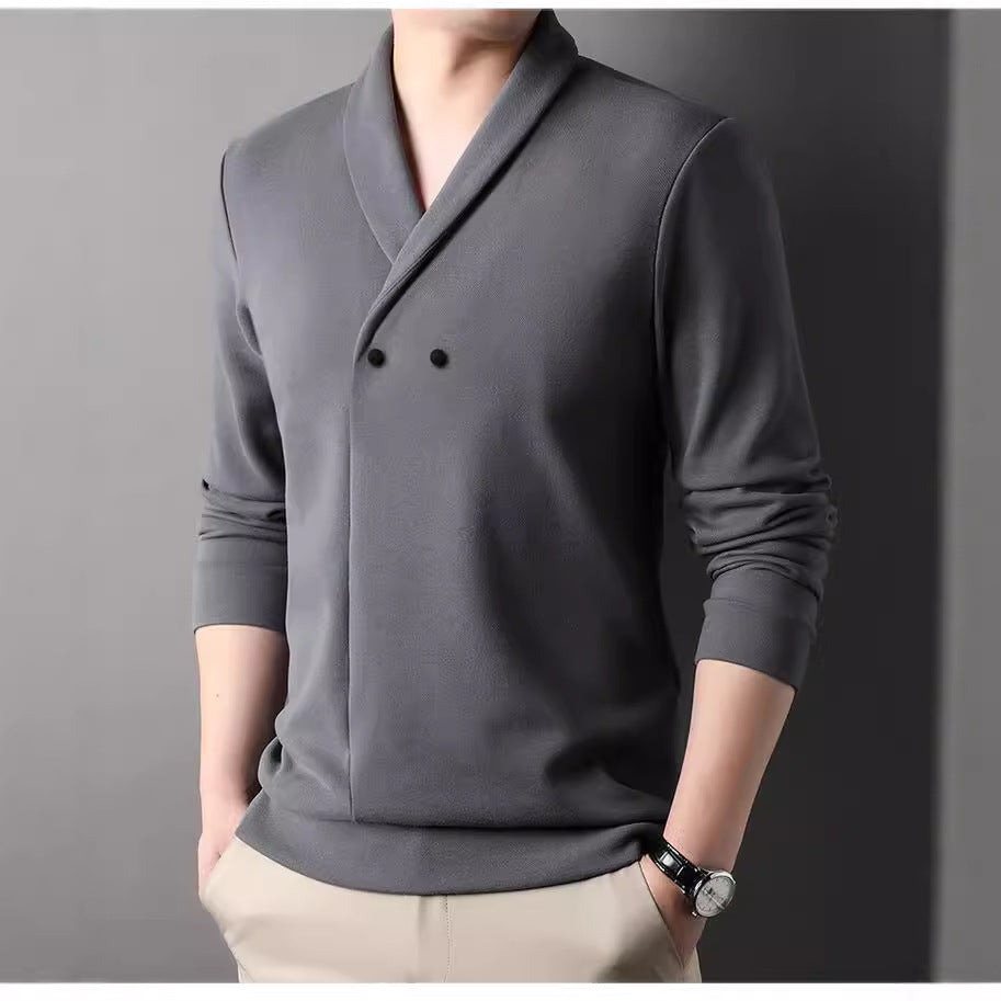 Herren Freizeitjacke Modern Schalkragen Praktisch Knöpfe