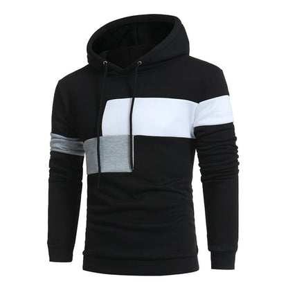 Herren Kapuzenpullover Sportlich Farbblock Design