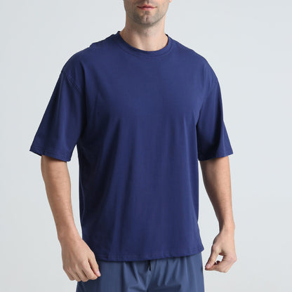 Herren T-Shirt Bequem Loose Fit aus Baumwolle
