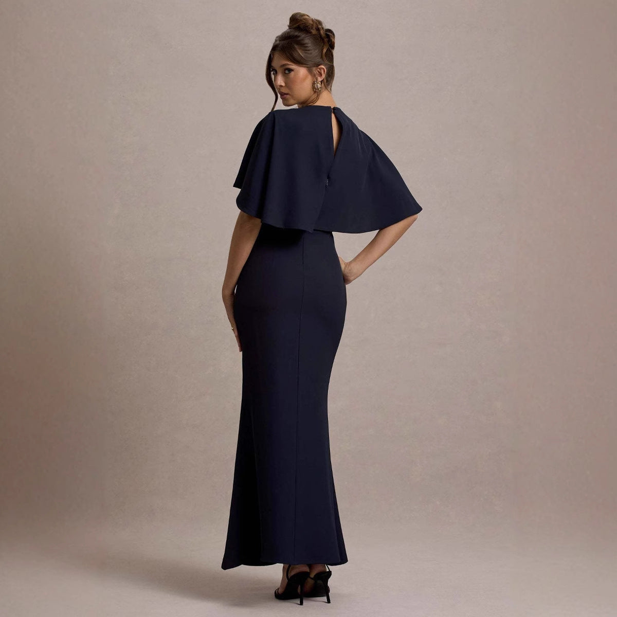 Elegantes Maxikleid Damen Lang Fließend Modern