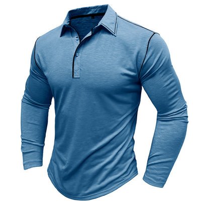 Herren Polohemd Langarm Sportlich Modern Berlin Style