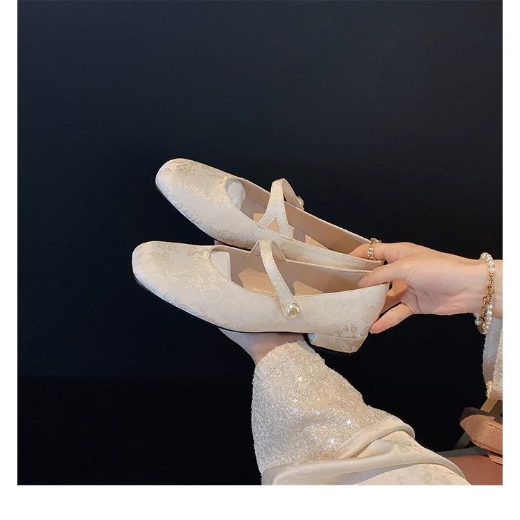 Damen Ballerinas Blumen Muster Komfort Schuhe - BerlinGlamour