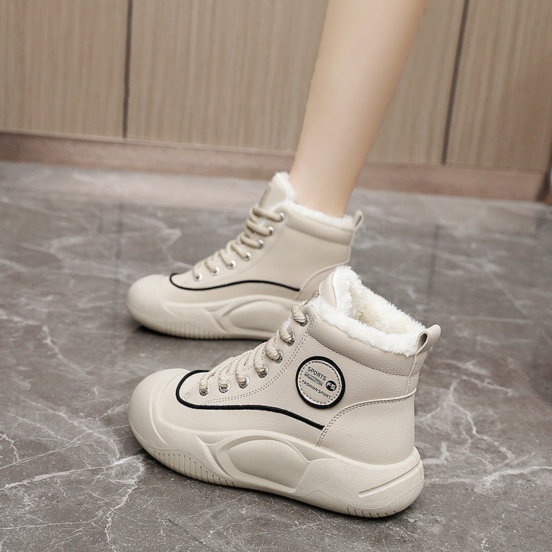 Damen Winter Sneaker Warm Isoliert Fleece Innenleben Sportlich