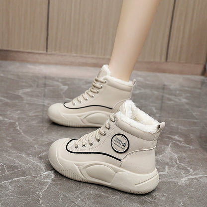 Damen Winter Sneaker Warm Isoliert Fleece Innenleben Sportlich