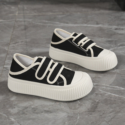 Damen Sneaker Modisch mit Klettverschluss und Dämpfung