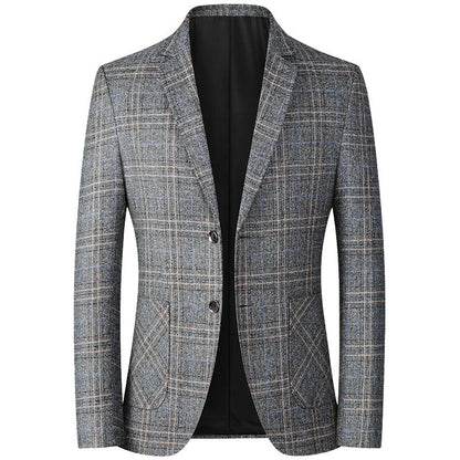 Herren Blazer Schottisch Elegant Slim Fit