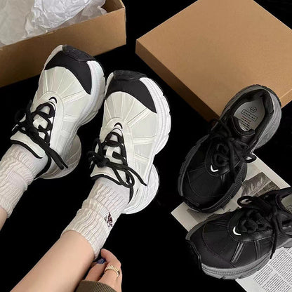 Damen Sneaker Sportlich Chunky mit Dämpfung Bequem