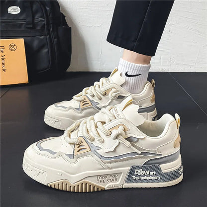 Damen Plateausneaker Hoch Modisch mit Schnürsystem