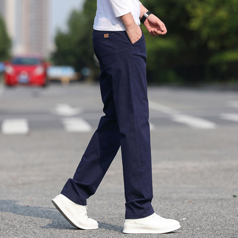 Herren Chinos Slim Fit Elastisch Mit Stretch