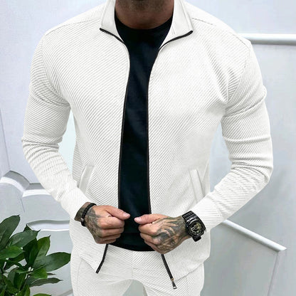 Herren Jacke Sportlich Funktionsjacke Mit Struktur