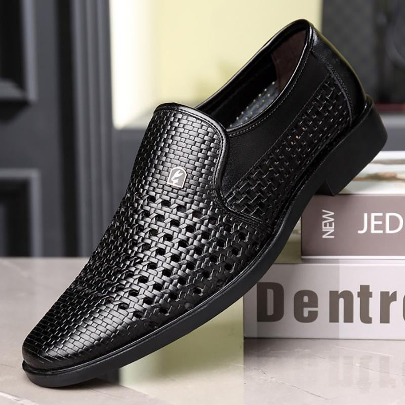Herren Slipper Atmungsaktiv Handgewebt Bequem - BerlinGlamour