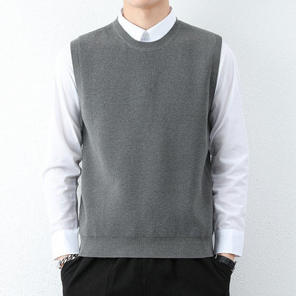 Herren Strickweste Modern Feinstrick Bequem
