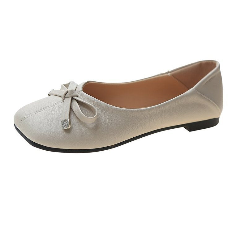 Damen Ballerinas Rutschfest mit Schleifen Detail Elegante Schuhe