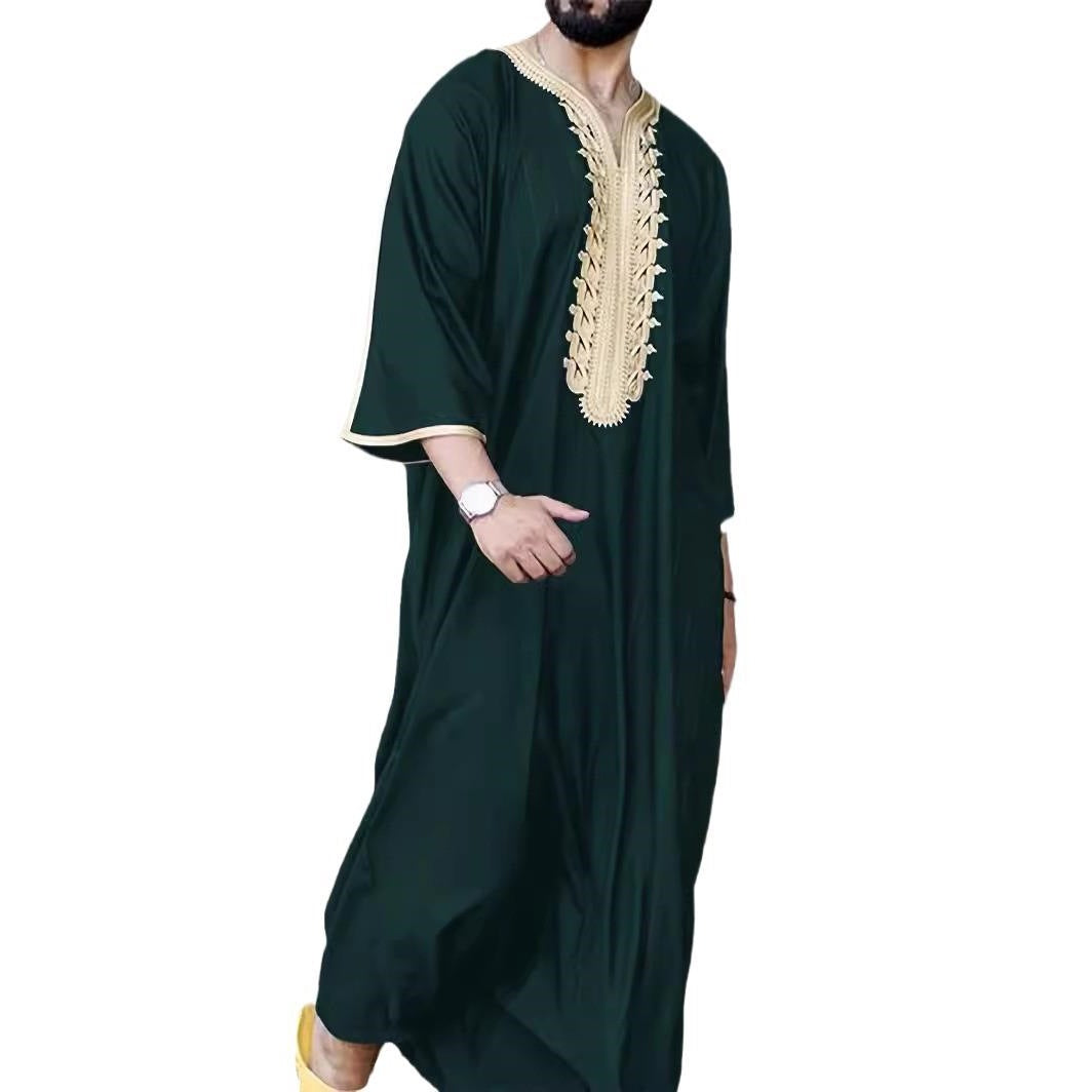 Herren Kaftan Traditionell Stickerei Elegant