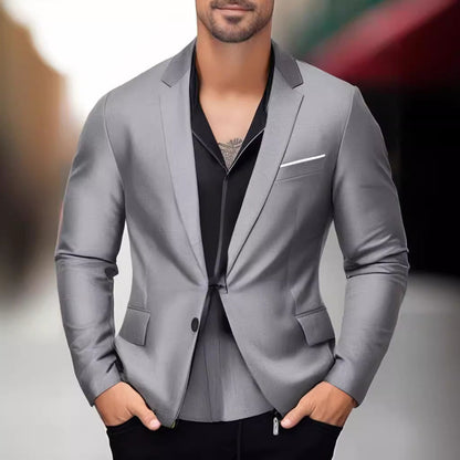 Ein eleganter und stilvoller Blazer mit farblich abgesetztem Revers Berlin-Glamour.