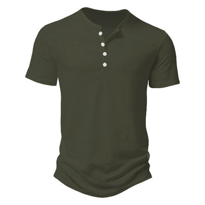 Herren Henley-Shirt Kurzarm atmungsaktiv Modern