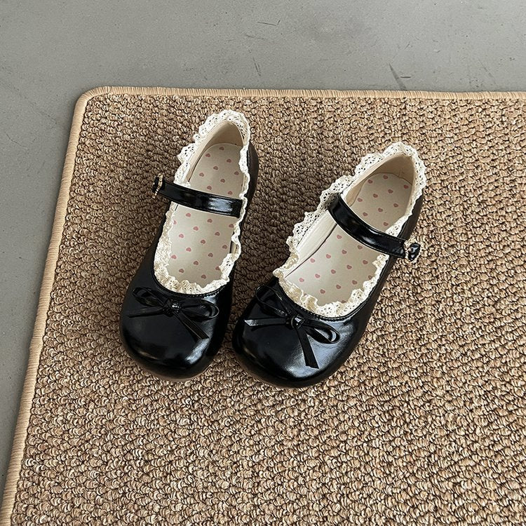 Damen Schuhe Mary Jane Rüschendetail Komfort Innenfutter - BerlinGlamour