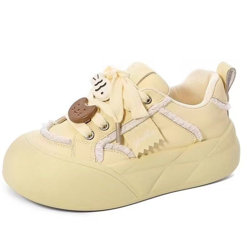 Damen Sneaker Chunky mit Tiermotiv Bequem Lustig