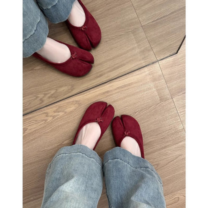 Ballerinas Damen Bequem Schnürenlose Schuhe Modern - BerlinGlamour