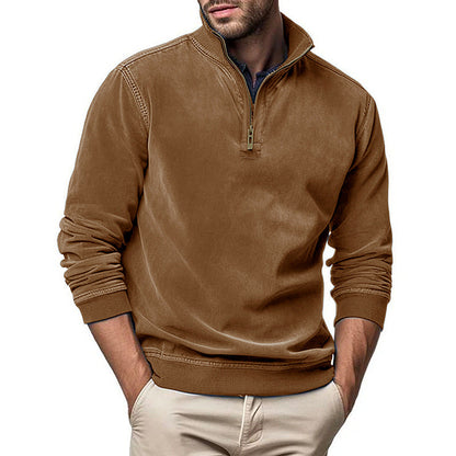 Modischer Herren Pullover Stehkragen Reißverschluss - BerlinGlamour