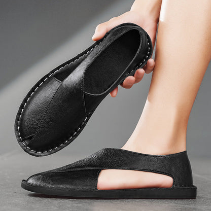 Damen Slipper Leder Bequem Flexibel Modern