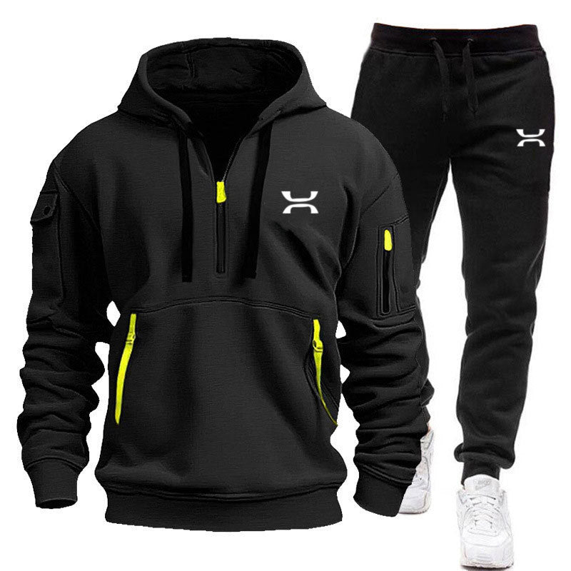 Herren Sportanzug Jogging Set mit Taschen Modern Sportlich