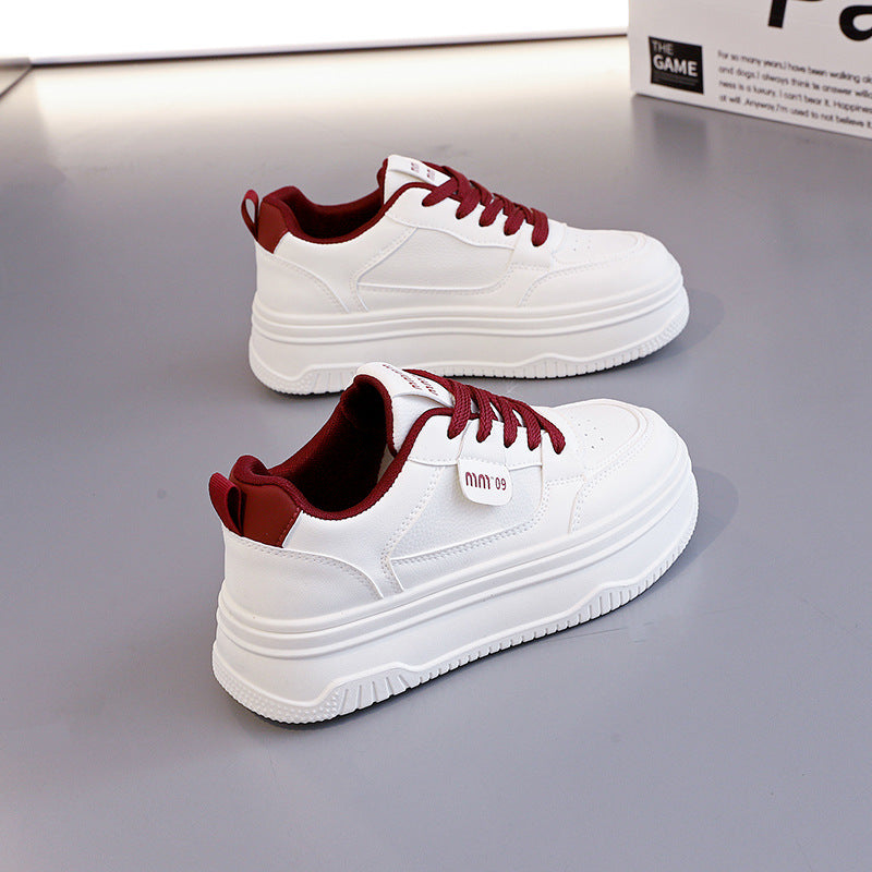 Damen Sneaker Plateau Atmungsaktiv Elegant