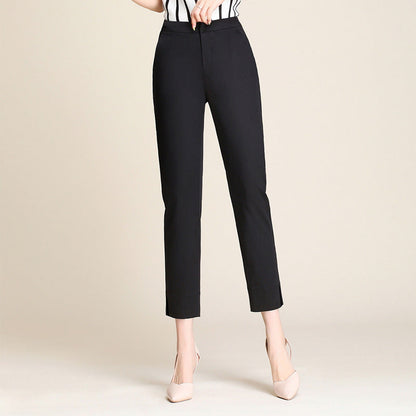 Damen Slimfit Hose mit Bundfalten Elegant