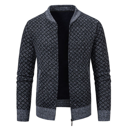 Herren Strickblazer Modern mit Feinmuster