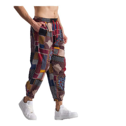 Herren Freizeithose Bunt Elastisch Komfort Hose