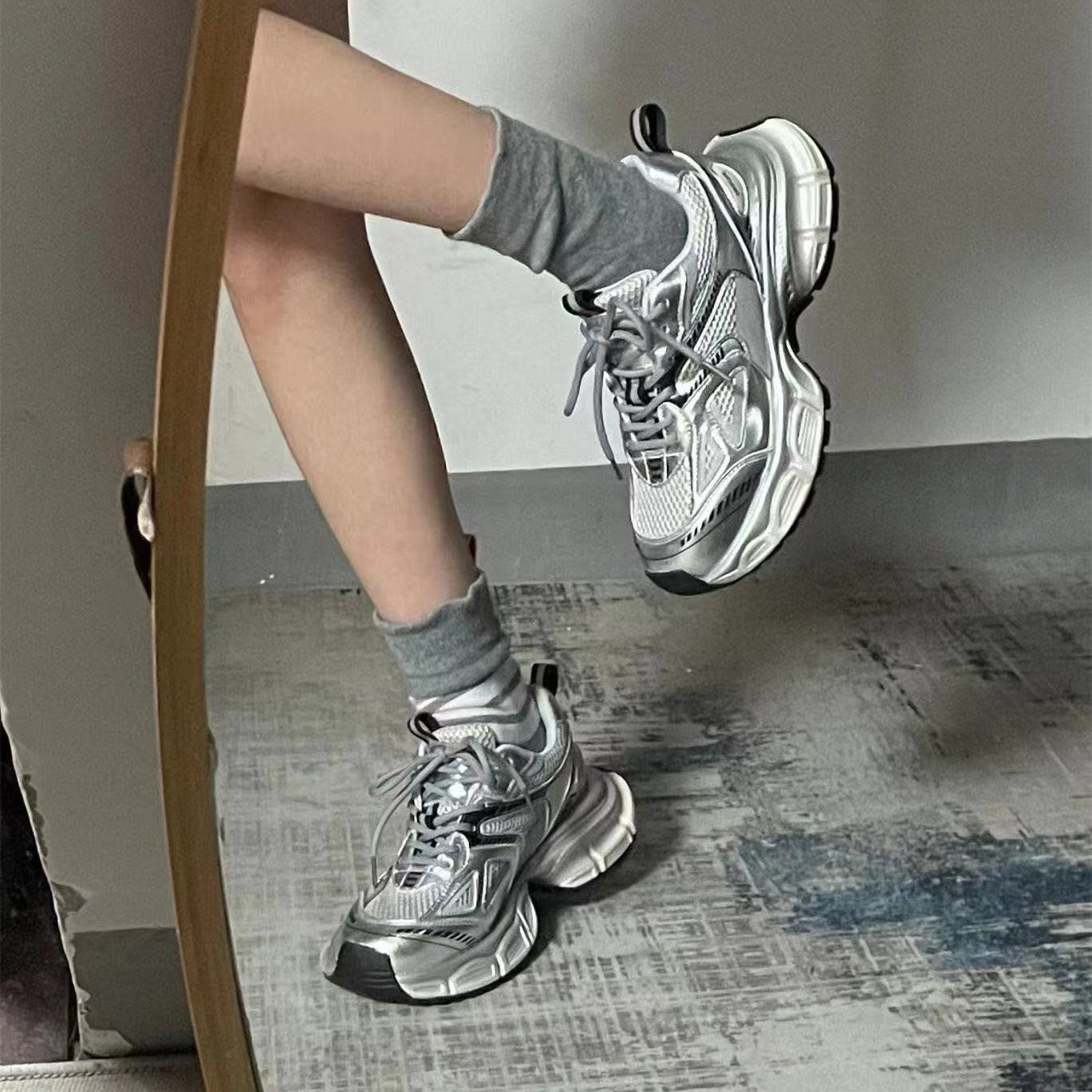 Damen Laufschuhe Sportlich Atmungsaktiv Mesh Leicht