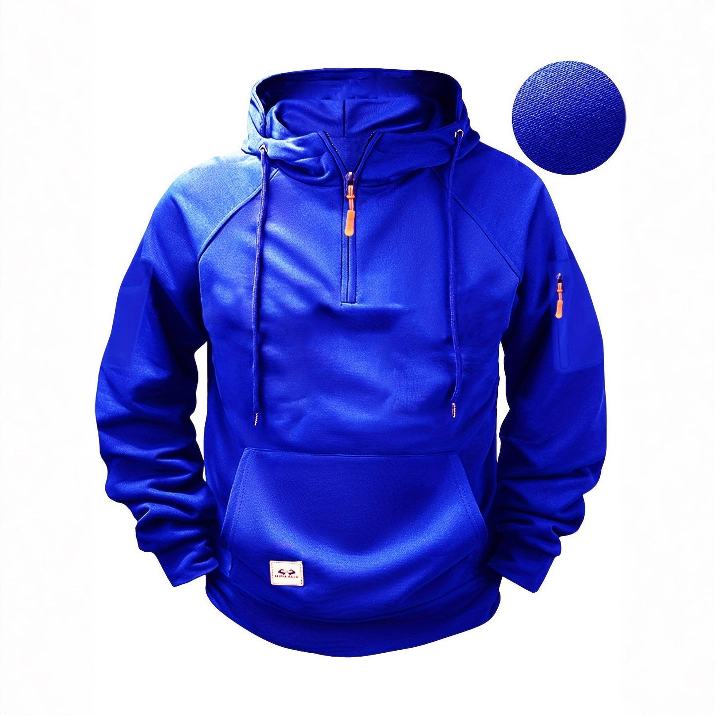 Herren Sportpullover Kapuzenpullover Mit Reißverschluss Taschen