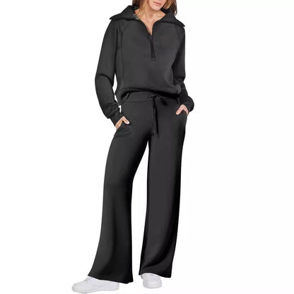 Damenschuhe sind nicht dabei, es ist ein Jogginganzug. 
Damen Jogginganzug Sportlich Bequem