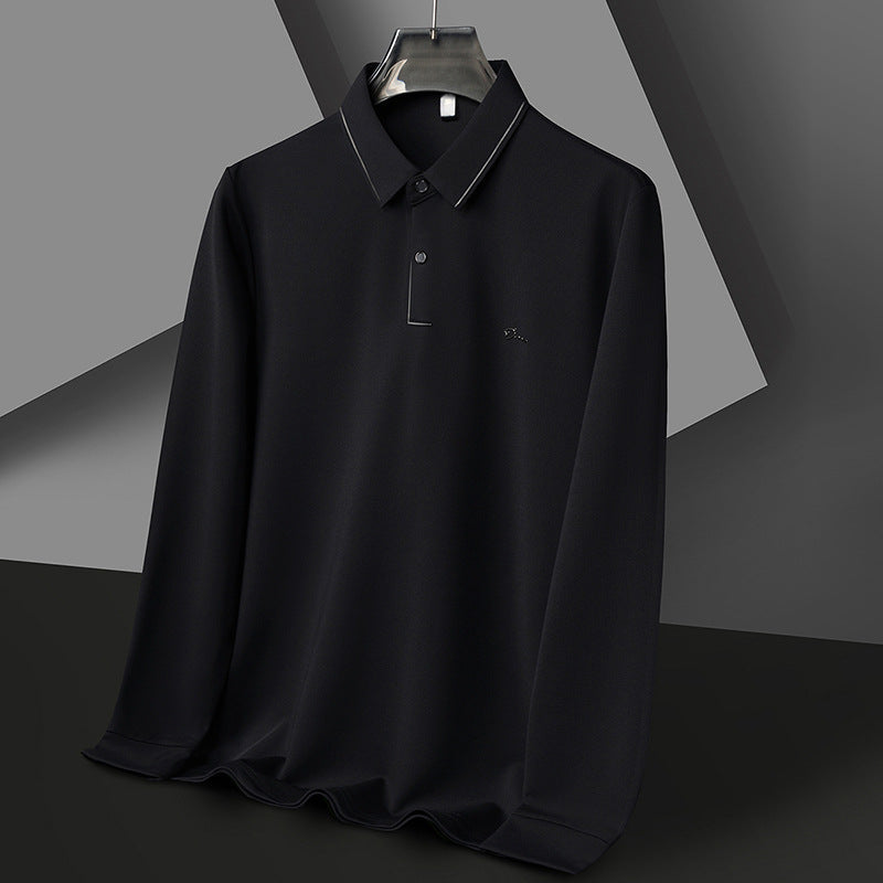 Herren Poloshirt Langarm Feuchtigkeitsregulierend Hochwertig