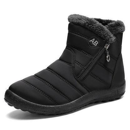 Damen Winterstiefel Isoliert Rutschfest Mit Reißverschluss