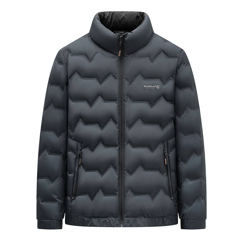 Herren Winterjacke Gefüttert Warm Isoliert