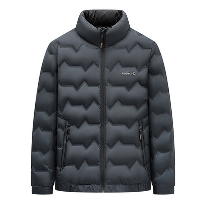 Herren Winterjacke Gefüttert Warm Isoliert