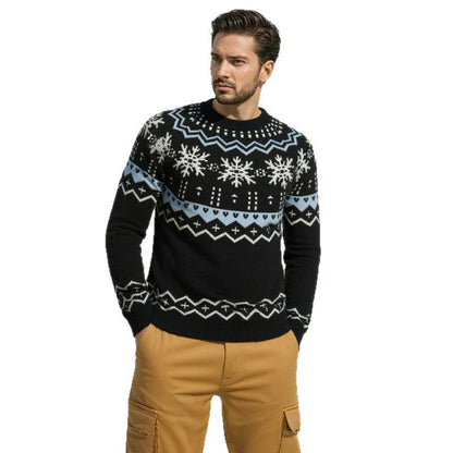 Herren Pullover Kuschelig Warm Norweger Winterstyle