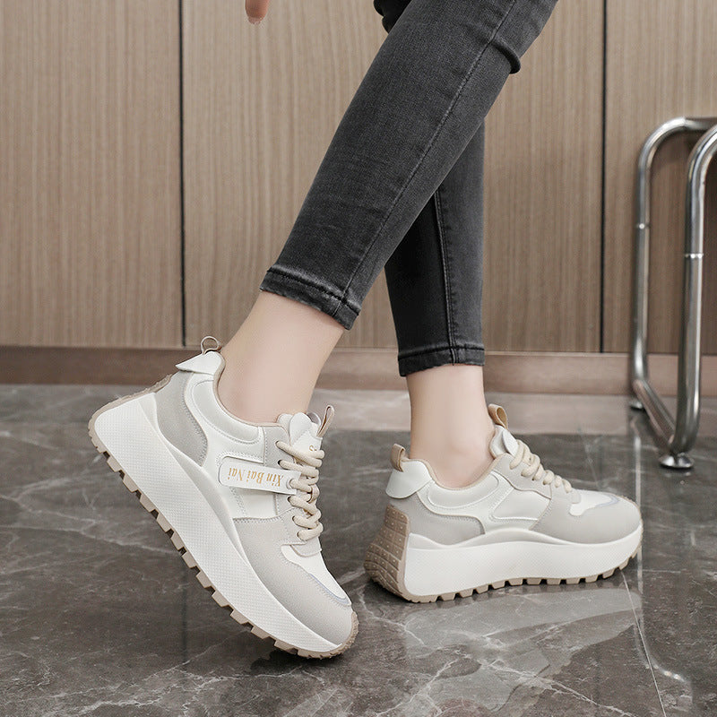 Damen Sneaker Sportlich Chunky Atmungsaktiv Mit Rutschfester Sohle