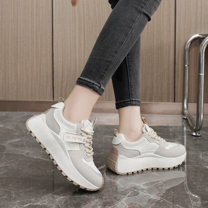 Damen Sneaker Sportlich Chunky Atmungsaktiv Mit Rutschfester Sohle