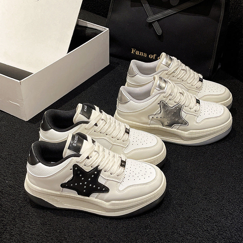 Damen Sneaker Sternen-Design Trendy Frauen Schuhe