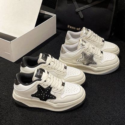 Damen Sneaker Sternen-Design Trendy Frauen Schuhe