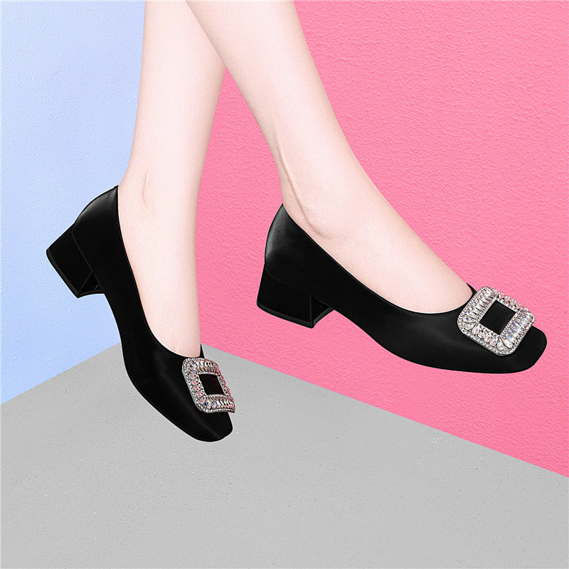 Damen Slingback High Heels Mit Schmuckdetail Elegant Schwarz