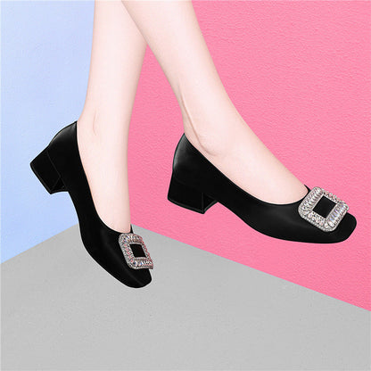 Damen Slingback High Heels Mit Schmuckdetail Elegant Schwarz