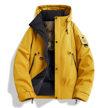 Herren Parka Jacke Funktionell Wasserabweisend