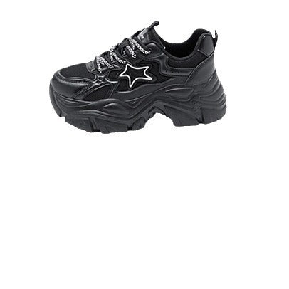 Damen Sneaker Chunky Schuhe mit Sternen Design Comfort