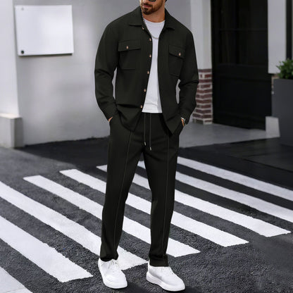 Herren Freizeit-Set atmungsaktiv mit Taschen Sportlich Modern
