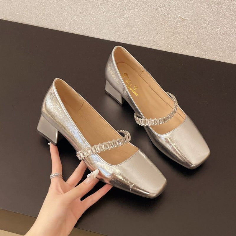 Damen High Heels Absatzschuhe Glitzer Schuhe Elegant